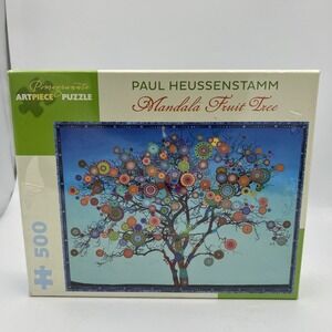 MANDALA FRUIT TREE PAUL HEUSSENSTAMM  500 pc jigsaw puzzle ‎ POMEGRANATE ART PC